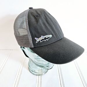 Patagonia Baseball Cap Mens Grey Fish Logo Hat Outdoors Gorpcore Womens Unisex